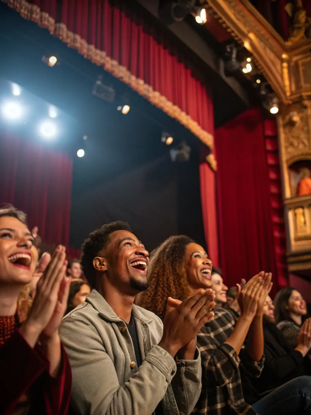 A photo capturing the audience's enthusiastic reaction during a live performance, illustrating the positive impact of F.D.P.S.E.S.A.'s sound services on event attendees.